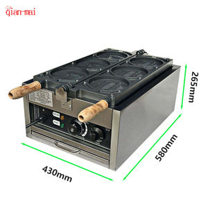 Meilleures ventes États-Unis <span class=keywords><strong>Gaufrier</strong></span> en forme de pièce de monnaie d'un cent <span class=keywords><strong>Gaufrier</strong></span> 3 en 1 à plaque rotative à double filament Machine à gaufres pour pièces d'or et fromage - Product Image 2