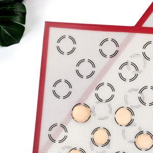 Personalized Supplier Custom Silicone Baking Mesh <b>Mat</b> Multipurpose Reusable Pastry Dough <b>Rolling</b> Macaroon Baking Sheet - Product Image 2