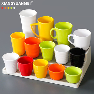 Tasses en mélamine Xiangyuanmei, colorées, résistantes aux chutes, vaisselle en plastique pour la maison et la cuisine - Product Image 1