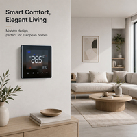 Thermostat de chauffage au sol intelligent Tuya WiFi Zigbee Modbus avec écran tactile LCD couleur et programmation hebdomadaire