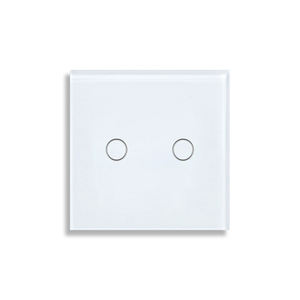 Eu 86*86mm 2-Gang 2-Wege-Touch-Doppelschalter Sensorsc halter aus gehärtetem Glas Treppenhaus Schlafzimmer schalter 220 V 12 a - Product Image 3
