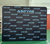 Promotion Stand d'exposition portable en aluminium avec toile personnalisée de 20 pieds, bannière de fond personnalisée pour les panneaux d'affichage