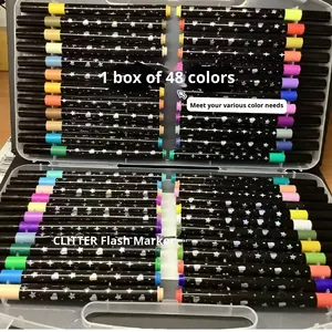 Juego de Rotuladores de Tinta Brillante Starlight, Elegante Empaque, Juego de Rotuladores de Purpurina Perlada para Estudiantes, Rotulador Fluorescente Luminoso - Product Image 6