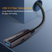 Cable de Extensión USB 3.0 de Fibra Óptica de Alta Velocidad de 5M 10M 20M 30M, Macho a Hembra, para Computadora