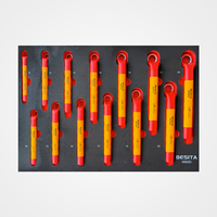 Armoire à outils en acier à 7 tiroirs avec chariot de mécanicien, 94 pièces d'outils isolés, robuste