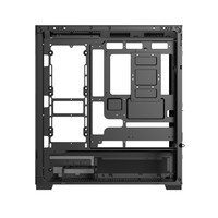 Boîtier d'ordinateur de jeu Mid Tower ATX, cabinet de bureau pour CPU, panneau latéral en verre trempé, ventilateur RGB, châssis B1302