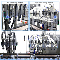 Machine de remplissage entièrement automatique pour flacons de parfum liquide avec système d'indexage linéaire pour la production de flacons en verre