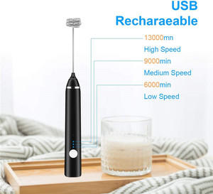 <span class=keywords><strong>Mousseur</strong></span> à lait et <span class=keywords><strong>mousseur</strong></span> à lait électrique rechargeable automatique - Product Image 3