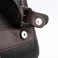 Mochila clásica de cuero personalizada para hombre, morral escolar de lujo, impermeable, a la moda