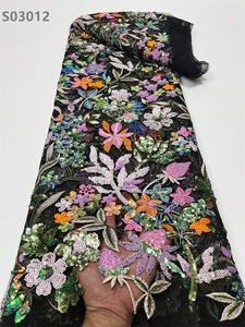 Đám Cưới Sequins Thêu Ren Vải Tulle Vải Sequin Lưới Ren - Product Image 6