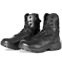 Bottes de randonnée en cuir noir pour hommes Tronyond, imperméables, résistantes à l'usure, thermiques, en coton, à la cheville, pour l'hiver