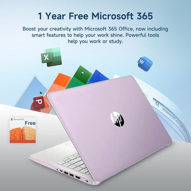 14" Laptop,Intel N150 Processor,16GB RAM,256GB Storage,1Y Office 365 Copilot AI,Win11,WiFi6,For Business & Student