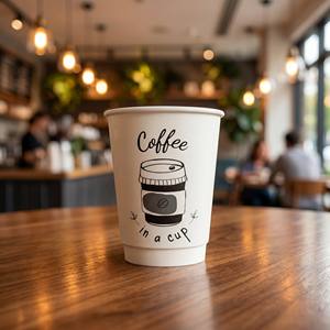 Gobelets <span class=keywords><strong>à</strong></span> café et <span class=keywords><strong>à</strong></span> thé jetables <span class=keywords><strong>à</strong></span> double paroi écologiques avec logo personnalisé, qualité alimentaire, anti-fuite, recyclables, isolés thermiquement, <span class=keywords><strong>à</strong></span> <span class=keywords><strong>emporter</strong></span>, 8 oz, 12 oz - Product Image 1