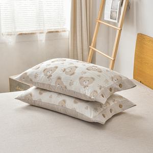 Modern Luxury <strong>King</strong> <strong>Size</strong> Woven Eco-Friendly 300TC 100% Cotton <strong>Teddy</strong> Bear Animal Pattern Bed Sheets Pillowcases Chocolate Brown - Product Image 5