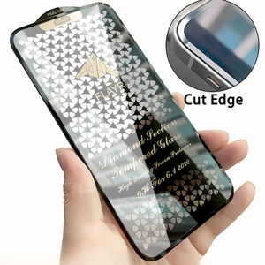 <span class=keywords><strong>New</strong></span> Kim Cương Dễ Thương Bảo Vệ Màn Hình Cho iPhone 16 15 Pro XS Max 14 Pro Max 11 12 13 14 9H Cao Rõ Ràng Tempered Glass Hồ Quang Lớn - Product Image 1