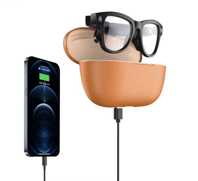 M02 Ultra AI Smart Glasses Camera 4K/1080P Video Sunglasses Lens AI Voice Control ChatGPT Charging Case Can Remove Flash Light