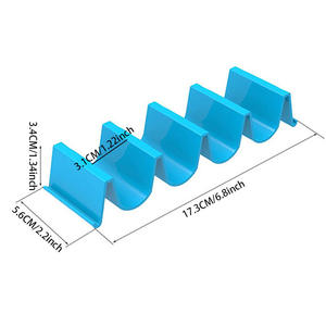Estante de rollo mexicano para comida Soporte de bandeja en forma de onda creativa para Tacos Panqueques Tortillas para cafés y restaurantes - Product Image 5