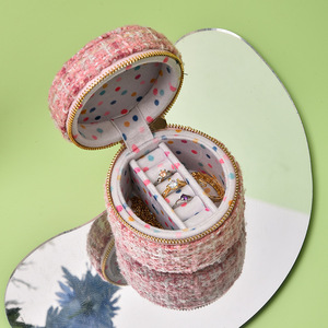 Fuxin <strong>Vintage</strong> <strong>Jewelry</strong> Storage <strong>Box</strong> Portable Anti-Oxidation Case for Earrings Necklaces &amp; Rings - Product Image 6