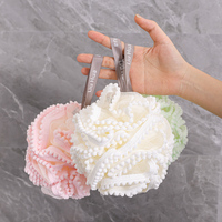 Douche Luffa Éponge de Bain Grand Pouf en Maille de Bain 60g Boule de Douche