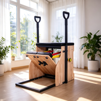 Chaise Wunda en bois de chêne durable pour Pilates, Yoga, Fitness, Musculation et Exercice