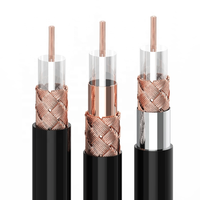Cable Coaxial RG6 RG6/U de Doble Blindaje de 75 OHM para Cámara CCTV, TV, CATV y Satélite