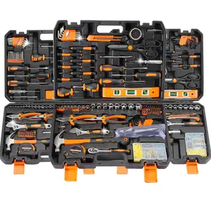 Caja de herramientas de electricista, juego de herramientas mecánicas manuales, 43 Uds.