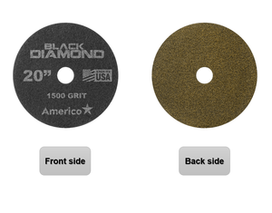 American 17 pollici Black Rock Blue Diamond Pad lucidatura per restauro Pad per lavatrice granito PVC pulizia pavimenti panni - Product Image 4