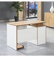 Escritorio de Computadora de Oficina Moderno Convertible de Madera para Personal de Construcción con Diseño Personalizable
