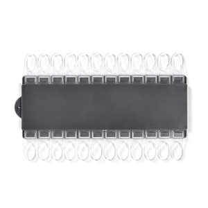 Palette de présentation de vernis gel 24 couleurs, nouvelle conception, présentoir à ongles détachable, nuancier transparent ovale pour faux ongles - Product Image 1