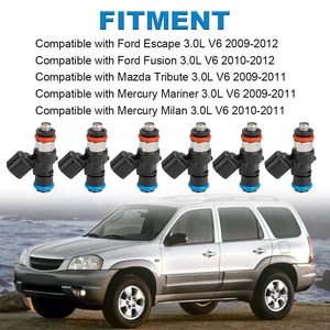 Inyectores de combustible Hilux Ford Escape Fusion Mazda Tribute Mercury Mariner Milan 3.0L V6 2009-2012 Compatible 0280158189 M1279 - Product Image 2