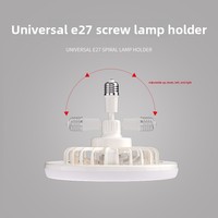 Ventilateur de plafond LED E27 moderne et minimaliste avec fonction aromathérapie, lampe de chambre silencieuse, luminaire électrique pour bureau et salle à manger