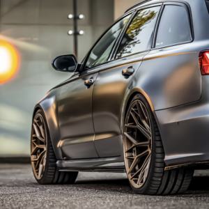 Jantes forgées sur mesure SAiLen Deep Concave Alloy Multi-Spoke 5x112 5x130 18-26 pouces Noir semi-brillant Garantie 5 ans Tesla Model 3 - Product Image 1