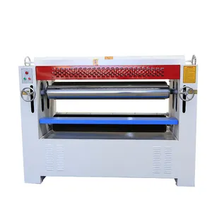 Double side glue spreader for woodworking machine