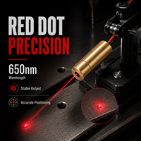 Accessoires laser industriels pour alignement CNC et de machines, module laser 650nm5, point rouge/tête en cuivre