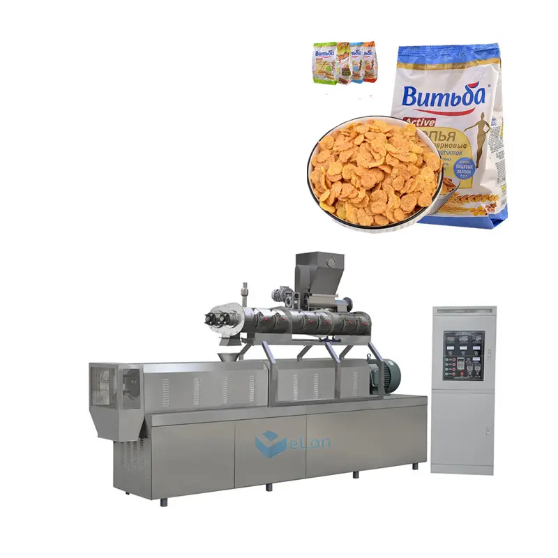 Mısır Frpsties gevreği hatları Coco Pops Apple jakları pirinç Krispies Froot döngüler yapma tesisi kahvaltı gevrekleri ekstrüder makinesi