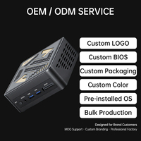 Mini PC TOPC AMD Ryzen 7 H255 con Radeon 780M, USB4, USB3, Puerto MCIO, Doble LAN 2.5G, Compacto para Oficina, Uso Industrial y Comercial
