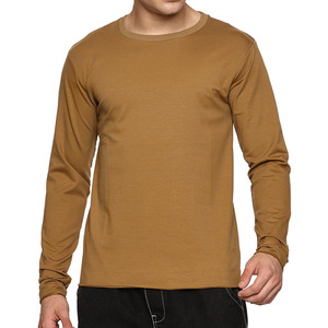 Camiseta de Manga Larga Personalizada con Logotipo Frontal, Estilo Casual y Moderno para Hombre, Diseño Sólido, Corte Regular - Product Image 1
