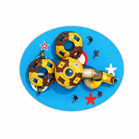 Aire de jeux extérieure commerciale sur le thème de la capsule spatiale, personnalisable OEM, grande taille, en LLDPE, avec toboggan d'escalade pour enfants, pour parcs, stations balnéaires et écoles