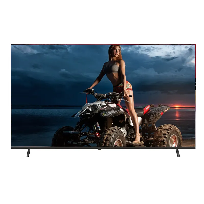 China hizo un Monitor de juegos de grado A + 32 40 43 50 55 75 Qled comercial Tv Televisión Lcd sin marco 85 pulgadas 8K Smart Led Panel Tv