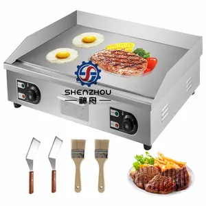3000w 30" Commercial Electric Countertop Griddle Multipurpose Hot Plate Coil Hotplate Griddle Flat Top Grill Hot Plate Bbl Metal