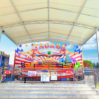 Manège Commercial de Type Boule Disco pour Parc d'Attractions, 30 Personnes, 30 kW, Métal et Fibre de Verre