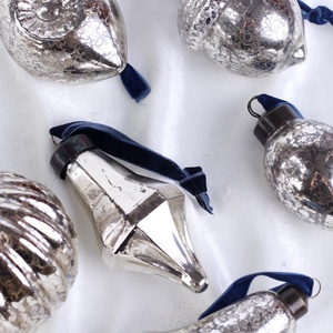 Décorations de Noël suspendues pour vitrine de centre commercial, style antique, en verre, 65 mm - Product Image 3