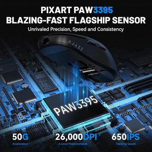Aj159p Ratón para juegos inalámbrico de modo dual Paw3395 Aj159p Ajazz - Product Image 5