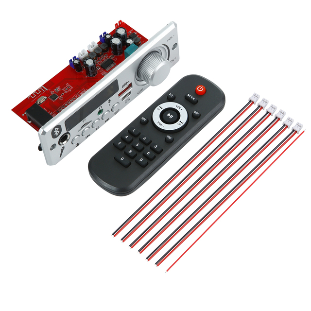 80W DIY Car MP3 Player Bluetooth 5.0 FM Radio Board 6.5mm Microphone 12V AUX USB Handsfree Recorder TF Car MP3 Decoder Amplifier