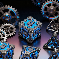 Set Dadu DND Cyberpunk Polihedral Mekanik dengan Keahlian Presisi