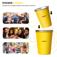Gobelets en acier inoxydable à double paroi personnalisés recyclables pour la fête Processus avancé d'estampage à chaud pour café