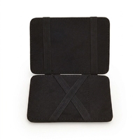Portefeuille Magique en Cuir PU, Porte-Monnaie, Porte-Cartes, Portefeuille Fin à Rabat Élastique, Poche Zippée, Minimaliste, Cadeau pour Femmes et Hommes