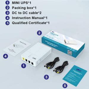 Batería de Litio WGP 18650 Sin Interrupciones, Mini <span class=keywords><strong>UPS</strong></span> de 27W, 12V 2A, 9V 1A, para Router Wifi y ONU - Product Image 5