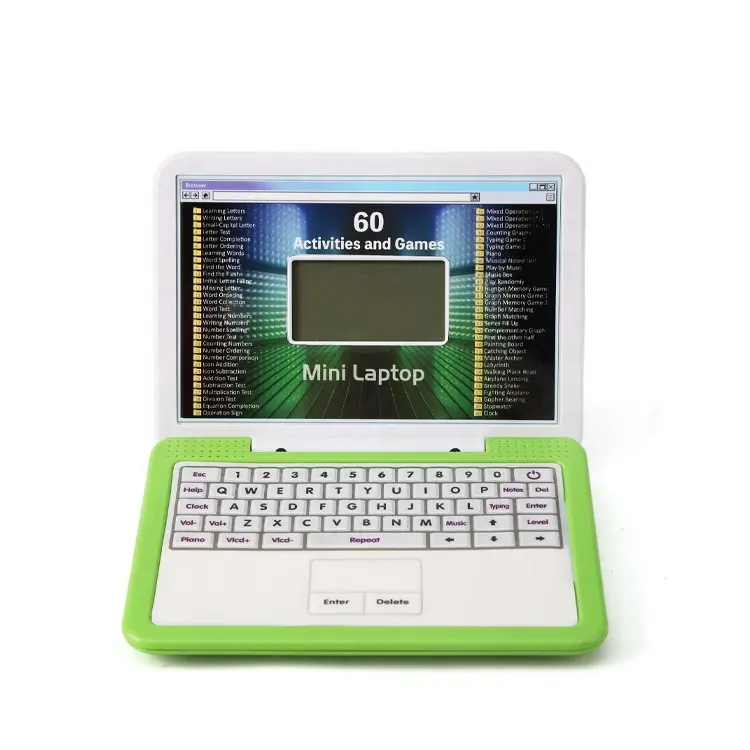 Learning Alphabet English LCD Screen Learning Machine for Kids Mini Laptop Toy Computer