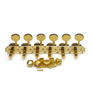 SAPHUE <span class=keywords><strong>6</strong></span> afinadores <span class=keywords><strong>de</strong></span> cuerda <span class=keywords><strong>de</strong></span> bloqueo <span class=keywords><strong>de</strong></span> <span class=keywords><strong>guitarra</strong></span> en línea 1:15 Vintage GuitarTuning Key Pegs Machine Heads Reemplazo para <span class=keywords><strong>guitarra</strong></span> eléctrica - Product Image 5